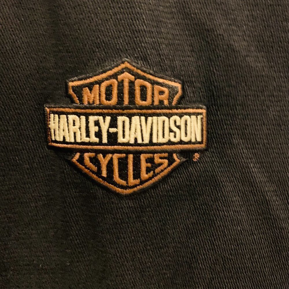 Vintage 90s Harley Davidson Chore Jacket Black Size XL Biker - Picture 7 of 9